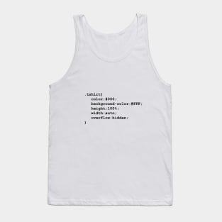 CSS Shirt Tank Top